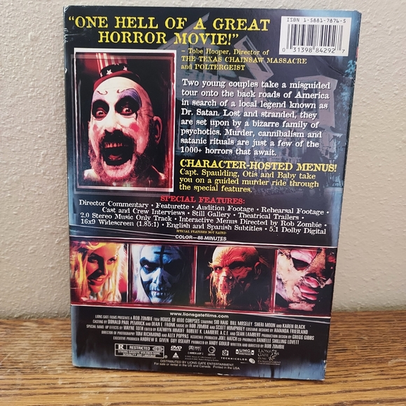 House of 1000 Corpses (DVD, 2003) Pre-Owned Tested Great Shape Excellent Movie - Picture 2 of 2